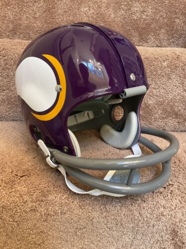 Minnesota Vikings Painted Horns RK2 Style Suspension Football Helmet Tarkenton Sports Mem, Cards & Fan Shop:Fan Apparel & Souvenirs:Football-NFL Riddell   
