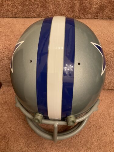 Bob Lilly TK2 Style 1966 Dallas Cowboys Football Helmet Authentic Color Paint Sports Mem, Cards & Fan Shop:Fan Apparel & Souvenirs:Football-NFL Riddell