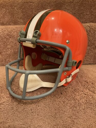 Original Vintage RIDDell TK2 Football Helmet Cleveland Browns Leroy Kelly Sports Mem, Cards & Fan Shop:Fan Apparel & Souvenirs:Football-NFL Riddell   