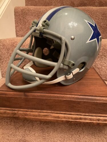Bob Lilly TK2 Style 1966 Dallas Cowboys Football Helmet Authentic Color Paint Sports Mem, Cards & Fan Shop:Fan Apparel & Souvenirs:Football-NFL Riddell