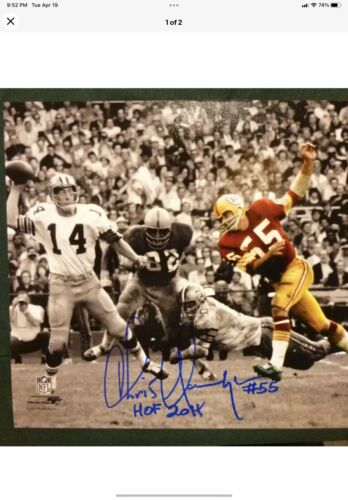TK2 Style Football Helmet 1972 Washington Redskins Chris Hanburger Lombardi R Sports Mem, Cards & Fan Shop:Autographs-Original:Football-NFL:Helmets WESTBROOKSPORTSCARDS