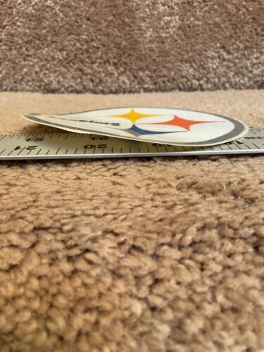1 Full Size Pittsburgh Steelers Vintage Authentic Thin Mil Football Helmet Decal Sports Mem, Cards & Fan Shop:Autographs-Original:Football-NFL:Helmets WESTBROOKSPORTSCARDS