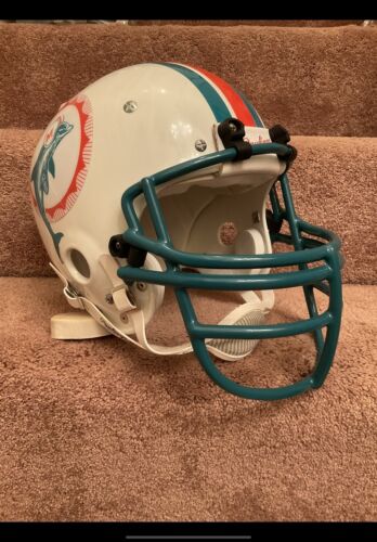 Vintage Rawlings HCVP Football Helmet Custom Miami Dolphins Dan Marino 1980 Sports Mem, Cards & Fan Shop:Fan Apparel & Souvenirs:Football-NFL Riddell