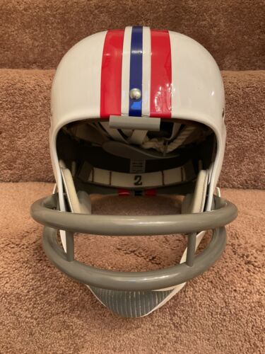 Riddell Kra-Lite RK2 Suspension Football Helmet 1963 Boston Patriots Parilli Sports Mem, Cards & Fan Shop:Fan Apparel & Souvenirs:Football-NFL Riddell