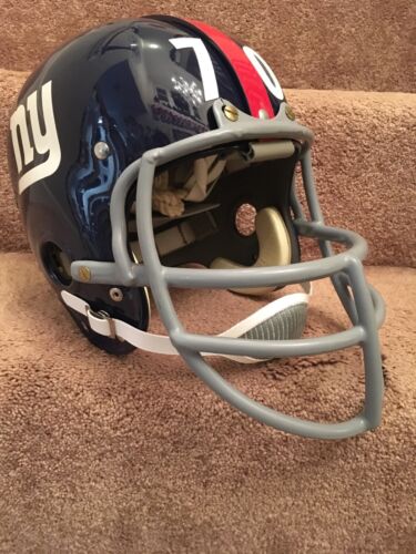Riddell Kra-Lite RK2 Suspension 1961 New York Giants Football Helmet Sam Huff Sports Mem, Cards & Fan Shop:Fan Apparel & Souvenirs:Football-NFL Riddell   