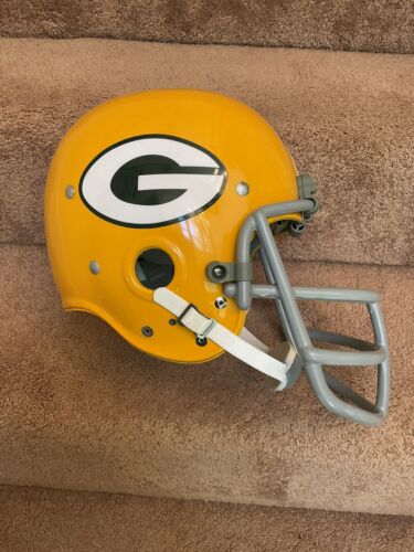 Riddell Kra-Lite RK2 Suspension Green Bay Packers Football Helmet Willie Davis Sports Mem, Cards & Fan Shop:Fan Apparel & Souvenirs:Football-NFL Riddell