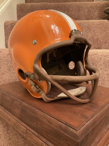 Original Vintage Riddell RK4 Suspension Football Helmet Custom Cleveland Browns Sports Mem, Cards & Fan Shop:Game Used Memorabilia:Football-NFL:Helmet WESTBROOKSPORTSCARDS   