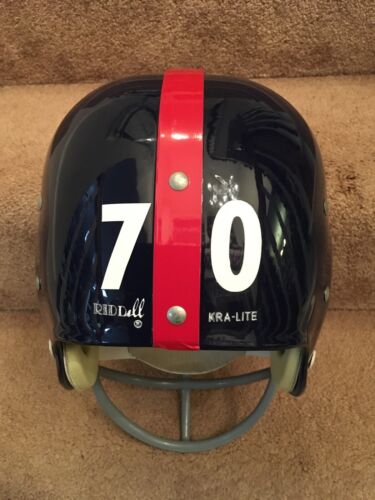 Riddell Kra-Lite RK2 Suspension 1961 New York Giants Football Helmet Sam Huff Sports Mem, Cards & Fan Shop:Fan Apparel & Souvenirs:Football-NFL Riddell