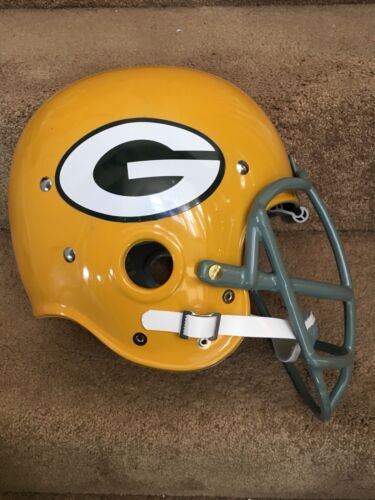 Riddell Kra-Lite RK2 Suspension Green Bay Packers Football Helmet Jerry Kramer Sports Mem, Cards & Fan Shop:Fan Apparel & Souvenirs:Football-NFL Riddell