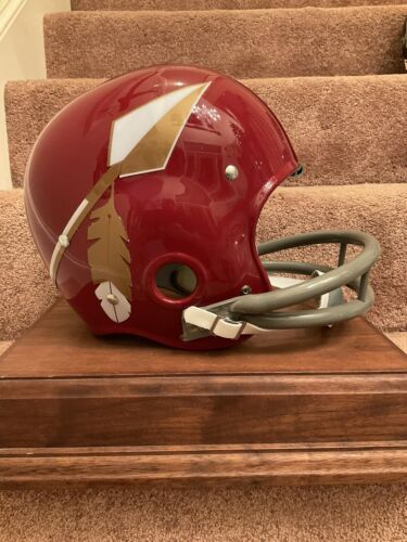 RK2 Style Football Helmet 1969 Washington Redskins Spear Cardinal Color Jurgensen Sports Mem, Cards & Fan Shop:Fan Apparel & Souvenirs:Football-NFL Riddell   