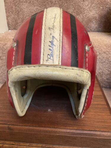 Bulldog Turner Autographed MacGregor H612 Leather Suspension Football Helmet Sports Mem, Cards & Fan Shop:Fan Apparel & Souvenirs:Football-NFL MacGregor   