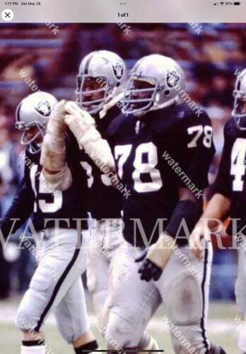 Vintage MacGregor Football Helmet Oakland Raiders Art Shell Gene Upshaw Sports Mem, Cards & Fan Shop:Fan Apparel & Souvenirs:Football-NFL MacGregor
