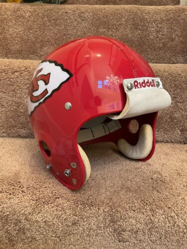 Vintage 1970s TK2 Riddell Kra-Lite II Football Helmet Kansas City Chiefs Sports Mem, Cards & Fan Shop:Fan Apparel & Souvenirs:Football-NFL Riddell
