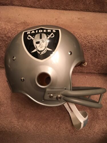 Vintage Riddell Kra-Lite TK2 Football Helmet-1971 Oakland Raiders George Blanda Sports Mem, Cards & Fan Shop:Fan Apparel & Souvenirs:Football-NFL WESTBROOKSPORTSCARDS