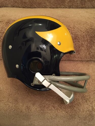 Michigan Wolverines Riddell Kra-Lite 1959 - 1974 Suspension Football Helmet Sports Mem, Cards & Fan Shop:Fan Apparel & Souvenirs:College-NCAA Riddell   