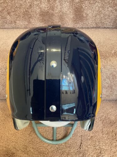 Los Angeles Rams Throwback RK4 Football Helmet Painted Horns 1950s Cowcatcher Sports Mem, Cards & Fan Shop:Fan Apparel & Souvenirs:Football-NFL WESTBROOKSPORTSCARDS