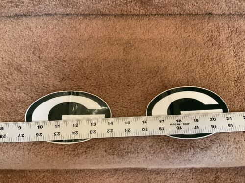 Full Size Green Bay Packers Vintage Authentic Thin Mil Football Helmet Decals Sports Mem, Cards & Fan Shop:Autographs-Original:Football-NFL:Helmets WESTBROOKSPORTSCARDS