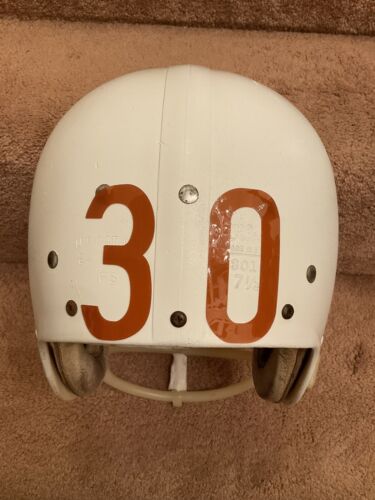 Vintage 1969-1970s Wilson Football Helmet Custom Texas Longhorns Steve Worster Sports Mem, Cards & Fan Shop:Fan Apparel & Souvenirs:Football-NFL Wilson