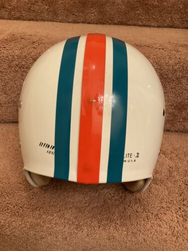 Vintage 1972 Riddell Kra-Lite II Football Helmet Miami Dolphins Undrilled! Sports Mem, Cards & Fan Shop:Fan Apparel & Souvenirs:Football-NFL Riddell