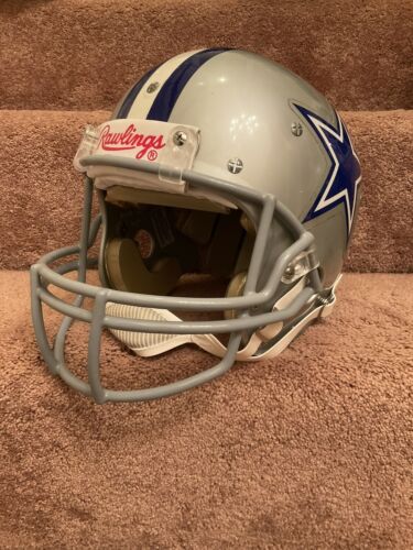 Authentic Vintage Dallas Cowboys Rare Rawlings RTS Football Helmet Walker 1985 Sports Mem, Cards & Fan Shop:Game Used Memorabilia:Football-NFL:Helmet WESTBROOKSPORTSCARDS