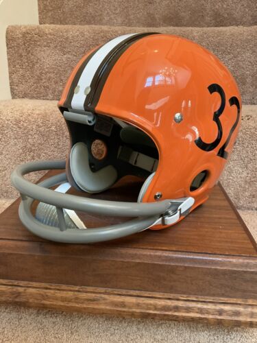 RK4 Husky Vintage Style Football Helmet 1960 Cleveland Browns Jim Brown Sports Mem, Cards & Fan Shop:Game Used Memorabilia:Football-NFL:Helmet WESTBROOKSPORTSCARDS   