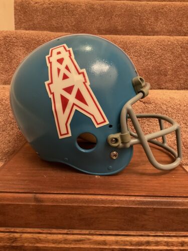 Original Vintage Wilson Football Helmet Size 7 1/4 1972-1974 Houston Oilers Sports Mem, Cards & Fan Shop:Fan Apparel & Souvenirs:Football-NFL Wilson   