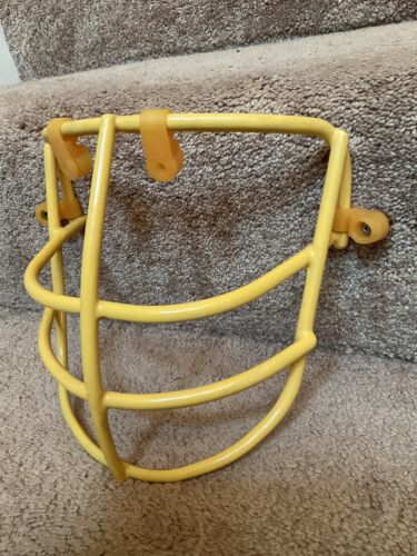 Vintage Schutt 1969 NJOP Large Red Dot Yellow Gold Football Helmet Face Mask Sporting Goods:Team Sports:Football:Clothing, Shoes & Accessories:Helmets & Hats Schutt