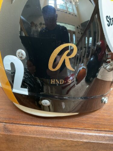 Vintage RARE Rawlings HND-9 Ridge Football Helmet Pittsburgh Steelers Bradshaw Sports Mem, Cards & Fan Shop:Fan Apparel & Souvenirs:Football-NFL Rawlings