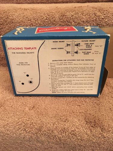ORIGINAL Rawlings 1960s Triple Bar NTB “Spitter” Facemask Suspension Helmet Sports Mem, Cards & Fan Shop:Game Used Memorabilia:Football-NFL:Helmet WESTBROOKSPORTSCARDS
