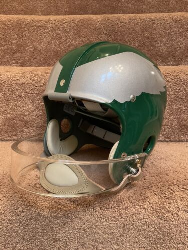 Philadelphia Eagles Painted Wings RK4 Style Lucite Facemask Football Helmet Sports Mem, Cards & Fan Shop:Fan Apparel & Souvenirs:Football-NFL Riddell