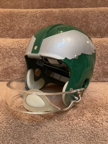 Philadelphia Eagles Painted Wings RK4 Style Lucite Facemask Football Helmet Sports Mem, Cards & Fan Shop:Fan Apparel & Souvenirs:Football-NFL Riddell   