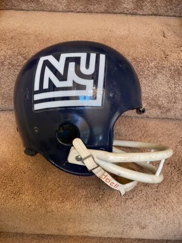 Vintage Riddell Kra-Lite Football Helmet 1975 New York Giants Disco NY Sports Mem, Cards & Fan Shop:Fan Apparel & Souvenirs:Football-NFL Riddell   