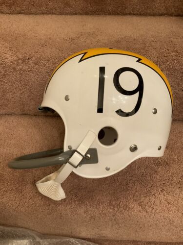 Wilson F-2005 Football Helmet 1969 San Diego Chargers Lance Alworth Sports Mem, Cards & Fan Shop:Game Used Memorabilia:Football-NFL:Helmet WESTBROOKSPORTSCARDS   