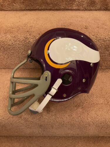 Minnesota Vikings Painted Horns RK2 Style Suspension Football Helmet Alan Page Sports Mem, Cards & Fan Shop:Fan Apparel & Souvenirs:Football-NFL Riddell   