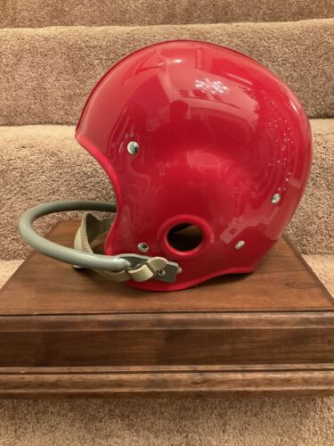 Hugh “The King” McElhenny Autographed 1955 Style RT Suspension Football Helmet Sports Mem, Cards & Fan Shop:Game Used Memorabilia:Football-NFL:Helmet WESTBROOKSPORTSCARDS