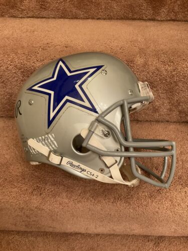 Authentic Vintage Dallas Cowboys Rare Rawlings RTS Football Helmet Walker 1985 Sports Mem, Cards & Fan Shop:Game Used Memorabilia:Football-NFL:Helmet WESTBROOKSPORTSCARDS