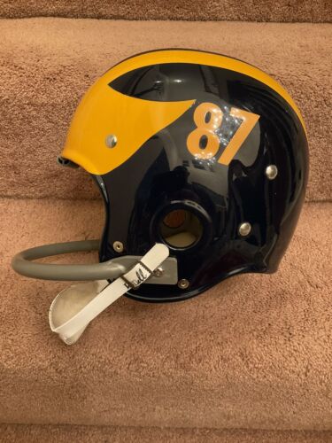 Michigan Wolverines 1956-68 Riddell Kra-Lite Suspension Football Helmet Sports Mem, Cards & Fan Shop:Fan Apparel & Souvenirs:College-NCAA Riddell
