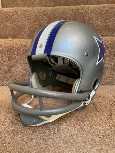 Riddell Kra-Lite RK2 Suspension Football Helmet 1966 Dallas Cowboys Don Perkins Sports Mem, Cards & Fan Shop:Fan Apparel & Souvenirs:Football-NFL Riddell   