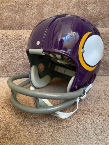 Minnesota Vikings Painted Horns RK2 Style Suspension Football Helmet Tarkenton Sports Mem, Cards & Fan Shop:Fan Apparel & Souvenirs:Football-NFL Riddell   