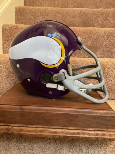 Minnesota Vikings NFL Football headgear with horns and yellow