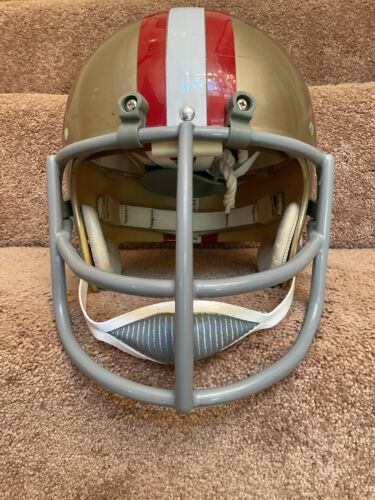 Vintage Riddell Kra-Lite TK2 Football Helmet 1971 San Francisco 49ers Square Jaw Sports Mem, Cards & Fan Shop:Fan Apparel & Souvenirs:Football-NFL Riddell   