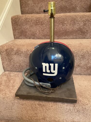 Vintage Riddell 1973 New York Giants Old Football Helmet Lamp Sports Mem, Cards & Fan Shop:Fan Apparel & Souvenirs:Football-NFL Riddell   