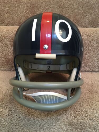 Riddell Kra-Lite TK2 Suspension Football Helmet 1970 New York Giants Tarkenton Sports Mem, Cards & Fan Shop:Fan Apparel & Souvenirs:Football-NFL Riddell   