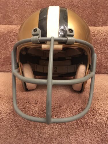 Authentic Riddell Kra-Lite RAC-H2 New Orleans Saints Football Helmet Game Used Sports Mem, Cards & Fan Shop:Fan Apparel & Souvenirs:Football-NFL Riddell