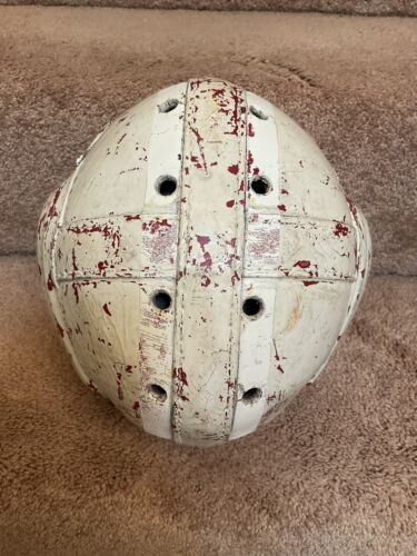 MacGregor Authentic H612 Leather Suspension Football Helmet Large Size Sports Mem, Cards & Fan Shop:Fan Apparel & Souvenirs:Football-NFL MacGregor
