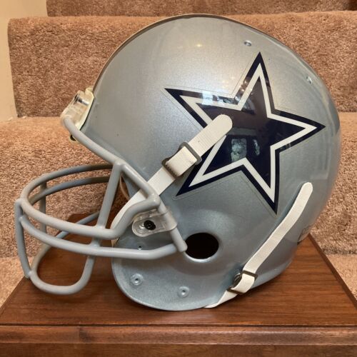 Vintage Schutt Air Football Helmet Dallas Cowboys Troy Aikman Large Shell Sports Mem, Cards & Fan Shop:Fan Apparel & Souvenirs:Football-NFL Riddell