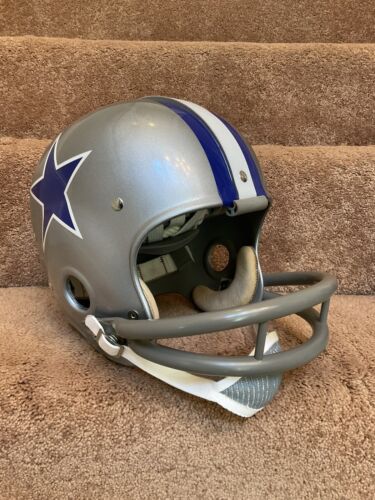 Riddell Kra-Lite RK2 Suspension Football Helmet 1966 Dallas Cowboys Don Perkins Sports Mem, Cards & Fan Shop:Fan Apparel & Souvenirs:Football-NFL Riddell