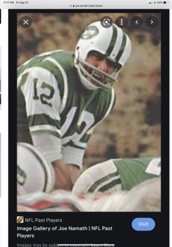 Riddell Kra-Lite RK2 Suspension Football Helmet New York Jets Namath Rookie 1965 Sports Mem, Cards & Fan Shop:Fan Apparel & Souvenirs:Football-NFL Riddell   