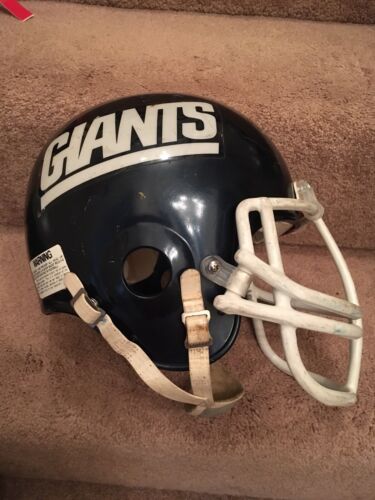 Maxpro New York Giants 1980s Football Helmet Rare Sports Mem, Cards & Fan Shop:Autographs-Original:Football-NFL:Helmets WESTBROOKSPORTSCARDS