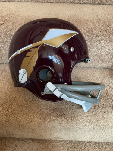 custom redskins motorcycle helmets 1965 Washington Redskins Spear RK2 Style Custom Football Helmet Charle – WESTBROOKSPORTSCARDS